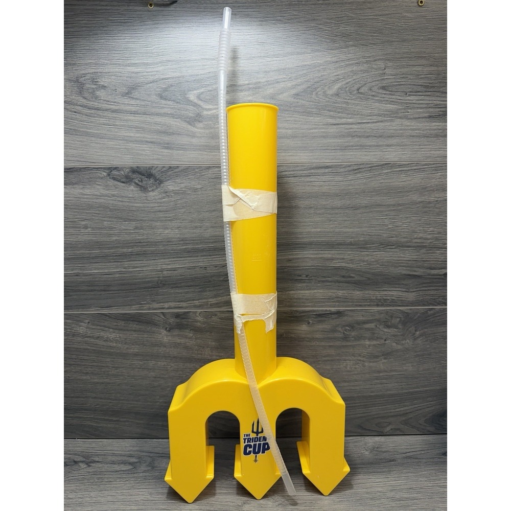 Seattle Mariners T-Mobile Park 32oz Yellow Trident Cup Baseball Fan Gear W/straw